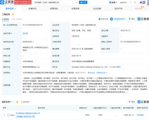 范式智能成立新公司,含集成電路芯片及產(chǎn)品銷售業(yè)務(wù)